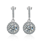 925 Silver Origin Diamond Drop Earrings for Women