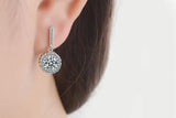 925 Silver Origin Diamond Drop Earrings for Women