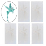 5pcs Christmas Resin Molds Silicone Angel Fairy Ornaments Pendant Molds