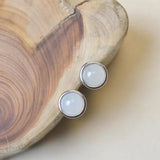 Silver inlaid Hetian jade charm niche jewelry
