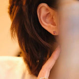 Vintage Pink Stud Earrings for Women Jewelry
