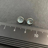 Aquamarine 925 Sterling Silver Stud Earrings Women Jewelry Gift Green