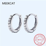 VVS1 Moissanite Hoop Earrings 0.42ct Total D 2mm Women's Fine Jewelry