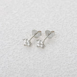 Moissanite Flower Stud Earrings 925 Sterling Silver