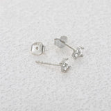 Moissanite Flower Stud Earrings 925 Sterling Silver