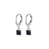 925 Silver Agate Earrings - Simple & Fashionable Geometric Design