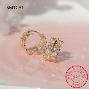 Moissanite Diamond Hoop Earrings in Sterling Silver