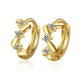 Moissanite Diamond Hoop Earrings in Sterling Silver