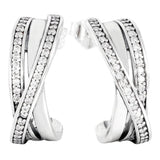 Polished Silver Tiara Earrings for DIY Jewelry