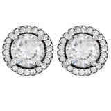 Polished Silver Tiara Earrings for DIY Jewelry