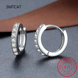 2.6CT Moissanite Hoop Earring 925 Silver Wedding Party Jewelry