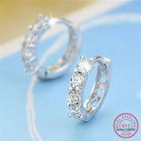 2.6CT Moissanite Hoop Earring 925 Silver Wedding Party Jewelry