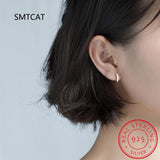 2.6CT Moissanite Hoop Earring 925 Silver Wedding Party Jewelry