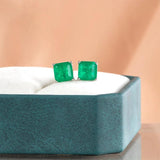 925 Silver Paraiba Tourmaline Stud Earrings Wedding Jewelry Gift