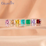 925 Silver Paraiba Tourmaline Stud Earrings Wedding Jewelry Gift