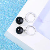 925 Silver Red Agate Earrings Wedding Party Jewelry Gift