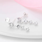 Spider Hero Mask Stud Earrings 925 Sterling Silver Gemstone Heart Wings