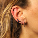 Geometry Triangle Turquoise Zircon Small Studs Earrings