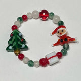 21x24mm Christmas Tree Lampwork Glass Beads