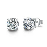UMCHO 925 Silver Earrings Twelve Birthstone Women's Engagement Party Jewelry