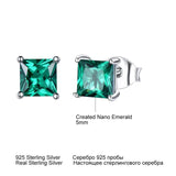 UMCHO 925 Silver Earrings Twelve Birthstone Women's Engagement Party Jewelry