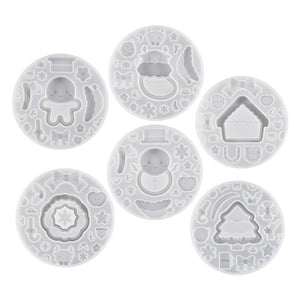 Christmas Silicone Molds DIY Crafts Moulds Empty Plates