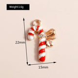 10pcs Enamel Christmas Charms for DIY Jewelry, Earring Charms