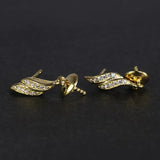 925 Silver Zircon Resin Earrings For Women Ladies