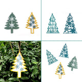 Christmas Tree Snowflake Keychain Silicone Mold DIY Ornaments Pendant