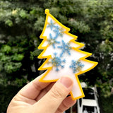 Christmas Tree Snowflake Keychain Silicone Mold DIY Ornaments Pendant