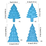 Christmas Tree Snowflake Keychain Silicone Mold DIY Ornaments Pendant
