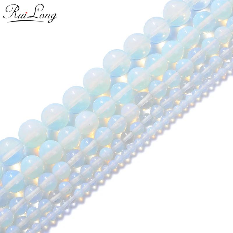 Opal Stone Set - 2/3/4/6/8/10/12mm Natural Stone for DIY Jewelry Making