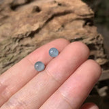 4MM Natural Aquamarine 925 Sterling Silver Stud Earrings for Women