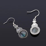 Labradorite Multicolor Pendant Earrings Sterling Silver Drop Earring
