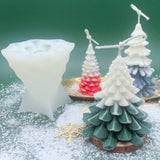 Christmas Tree 3D Candle Silicone Mold Plaster Mould