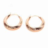 585 Rose Plated Exaggerated Earrings Classic Jewelry