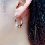 585 Rose Plated Exaggerated Earrings Classic Jewelry