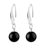 925 Silver Agate Tassel Earrings for Women