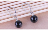 925 Silver Agate Tassel Earrings for Women