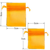 50Pcs/Lot Sheer Organza Bags Drawstring Pouches Christmas Candy Wedding