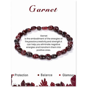 Natural Amethysts Bracelet with Gemstone Beads