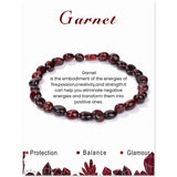 Natural Amethysts Bracelet with Gemstone Beads