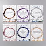 Natural Amethysts Bracelet with Gemstone Beads