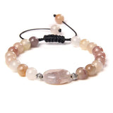 Rose Quartzs Beaded Bracelet Healing Gem Stone Crystal Jewelry