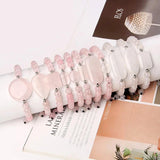 Rose Quartzs Beaded Bracelet Healing Gem Stone Crystal Jewelry