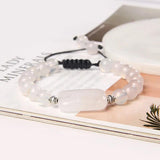 Rose Quartzs Beaded Bracelet Healing Gem Stone Crystal Jewelry