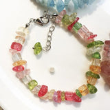 Lapis Lazuli Chip Bead Bracelet, Energy Healing Jewelry for Women