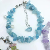 Lapis Lazuli Chip Bead Bracelet, Energy Healing Jewelry for Women