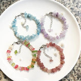 Lapis Lazuli Chip Bead Bracelet, Energy Healing Jewelry for Women