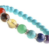 Hot Lucky Heart Seven Gems Men's Bracelet